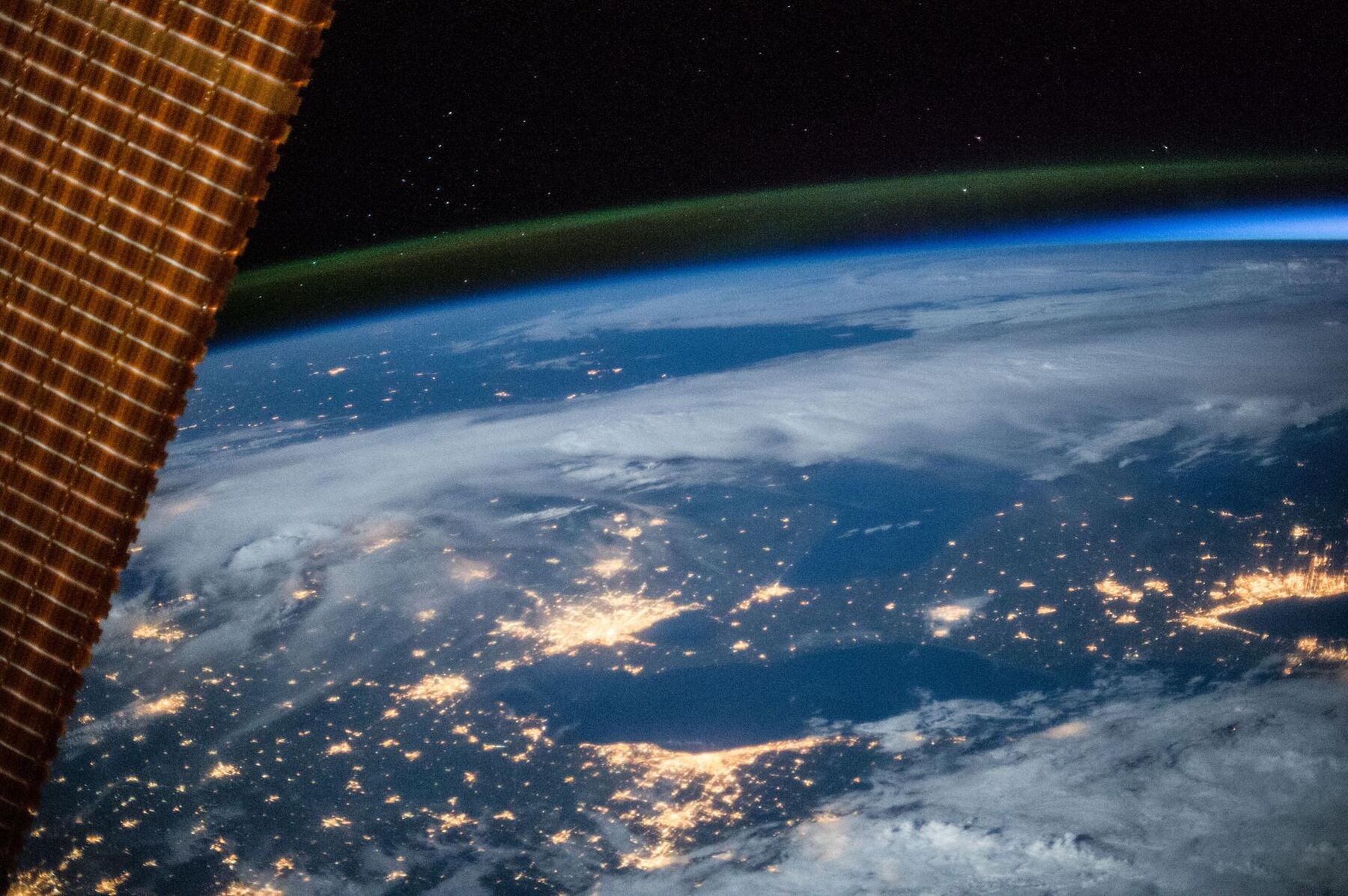 North America at night from orbit