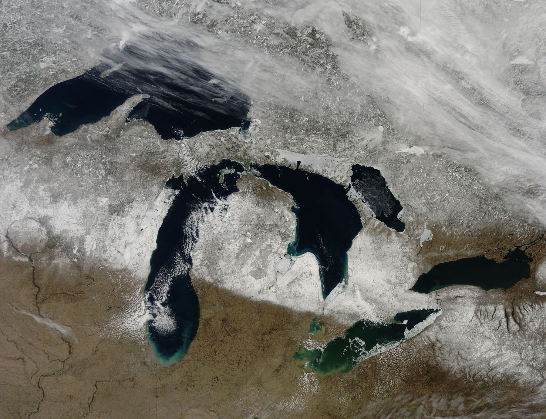 The Great Lakes in January