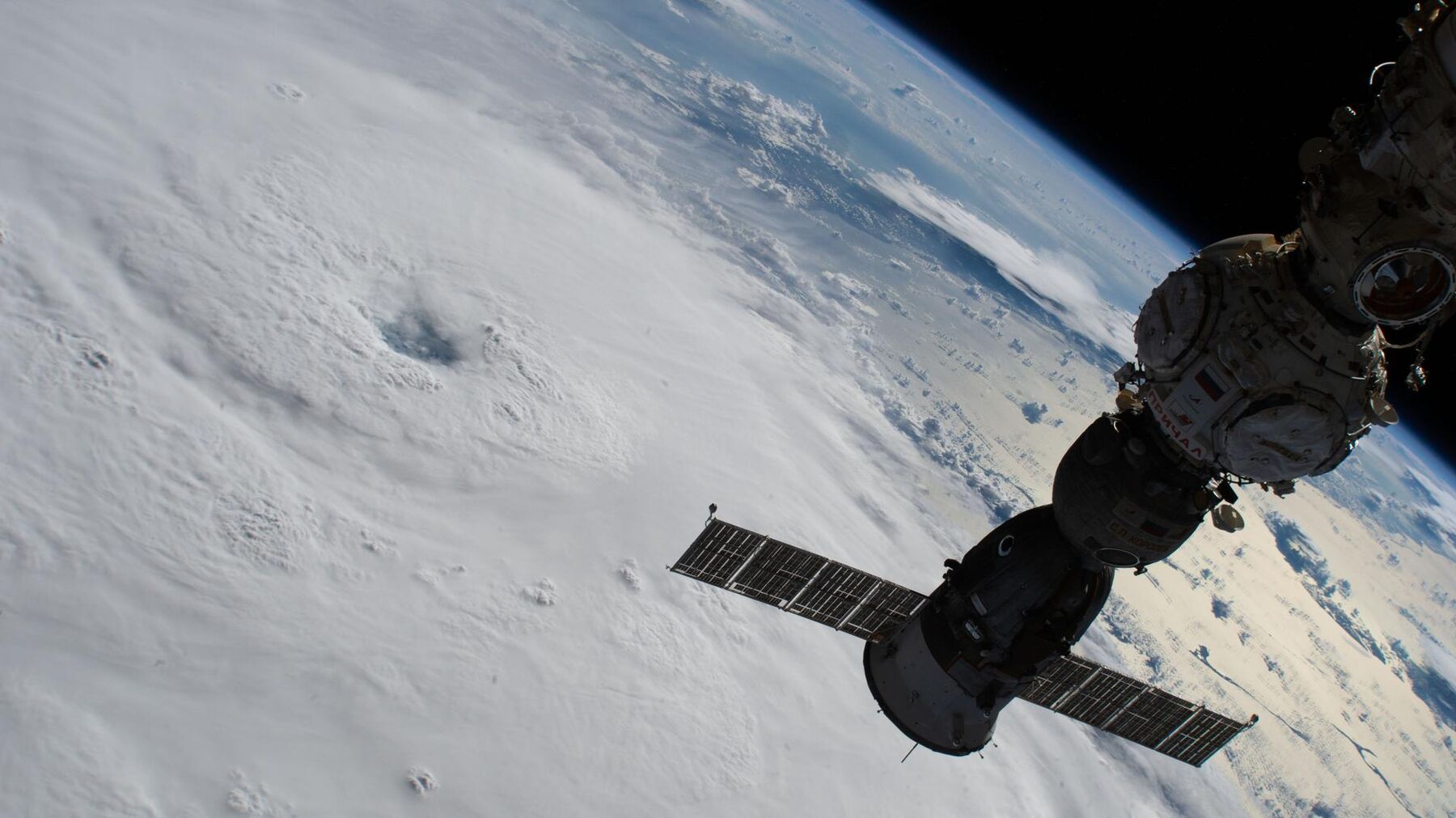 Hurricane Fiona from the space station, 2022